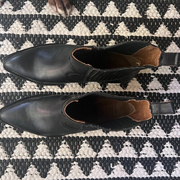 Frye Sacha Chelsea Bootie in Black Leather - Picture 2 of 6